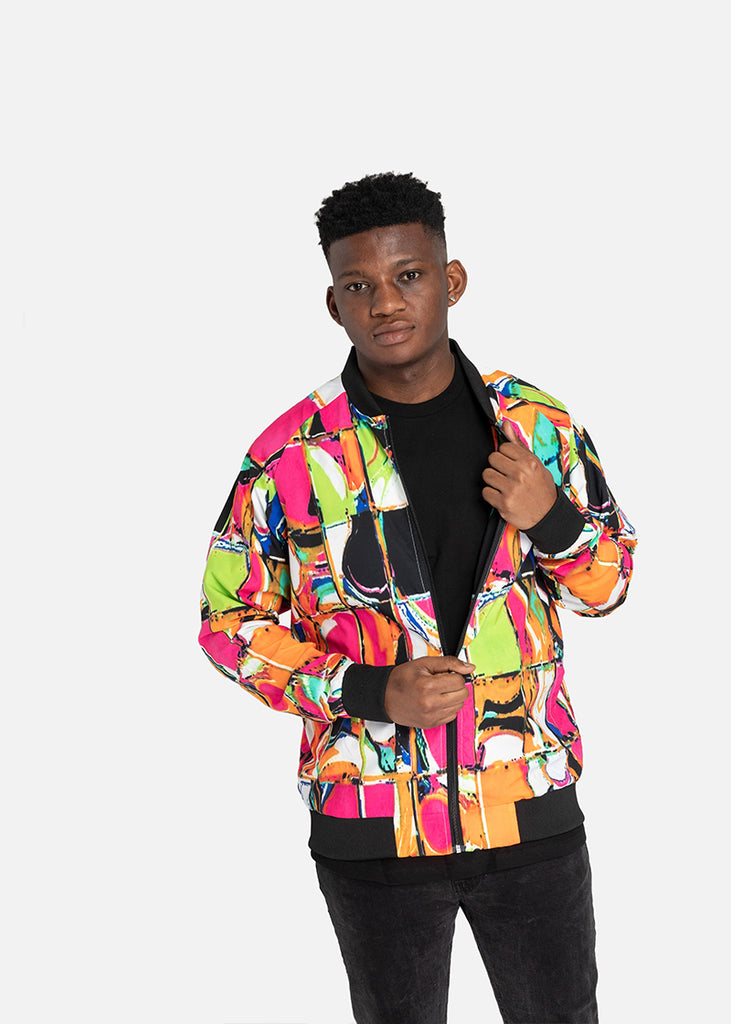 Shade African Print Men s Bomber Jacket